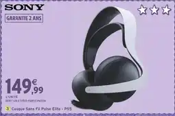 Intermarché SONY Casque sans fil pulse elite - ps5 offre