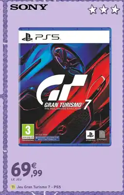 Intermarché Sony Jeu Gran Turismo 7 - PS5 offre