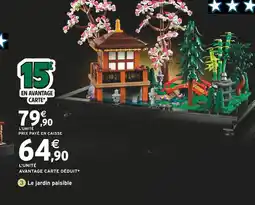 Intermarché LEGO Le jardin paisible offre