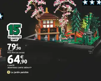 Intermarché LEGO Le jardin paisible offre