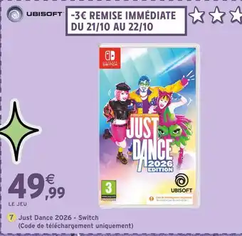 Intermarché UBISOFT Just dance 2026 - switch offre
