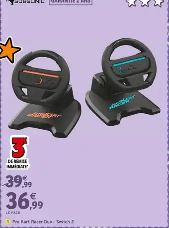 Intermarché Subsonic Pro Kart Racer Duo - Switch 2 & Switch offre