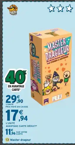 Intermarché Lucky Duck Games Master Dragueur offre