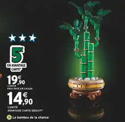 Intermarché LEGO Le bambou de la chance offre