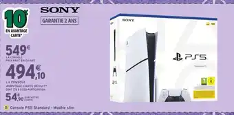 Intermarché Sony Console PS5 Standard - Modèle slim offre