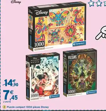 Intermarché DISNEY Puzzle compact 1000 pièces offre