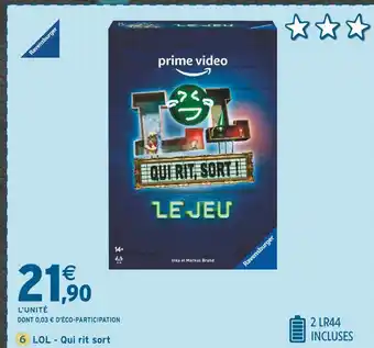 Intermarché Ravensburger LOL - Qui rit sort offre