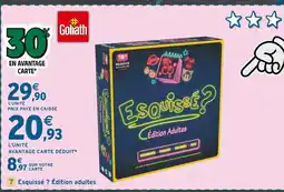 Intermarché Goliath Esquissé ? Édition adultes offre