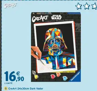 Intermarché RAVENSBURGER CreArt 24x30cm Dark Vador offre