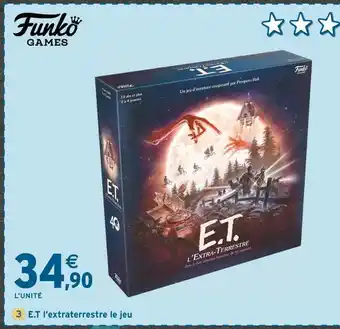 Intermarché FUNKO GAMES E.T l'extraterrestre le jeu offre
