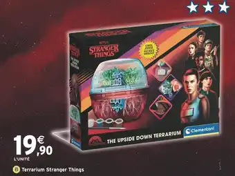 Intermarché CLEMENTONI The Upside Down Terrarium Stranger Things offre