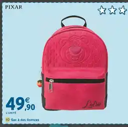 Intermarché PIXAR Sac à dos licences Lotso offre