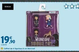 Intermarché MERCREDI Coffret de 4 figurines 6 cm offre