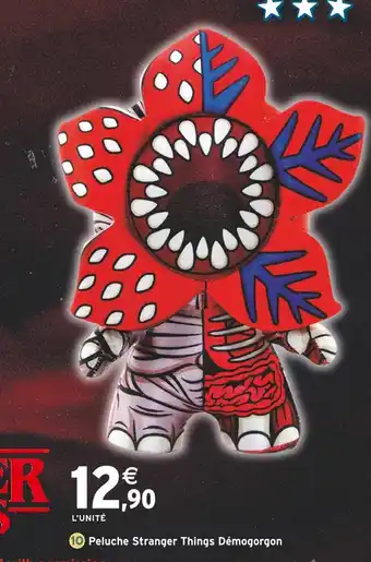 Intermarché Peluche stranger things démogorgon offre