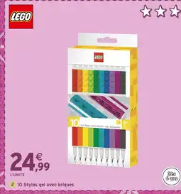 Intermarché LEGO Stylos gel avec briques offre
