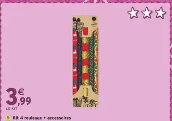 Intermarché Kit 4 rouleaux + accessoires offre