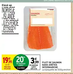 Intermarché Intermarché Filet de saumon sans arêtes offre