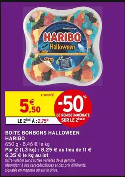 Intermarché HARIBO Boite Bonbons Halloween offre