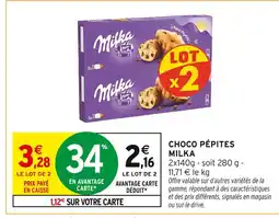 Intermarché Milka Choco Pépites offre