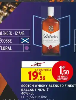 Intermarché Ballantine's Scotch Whisky Blended Finest offre