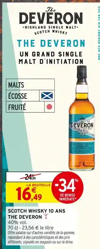 Intermarché The Deveron Scotch Whisky 10 Ans offre