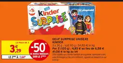 Intermarché Kinder Oeuf Surprise Unisexe offre