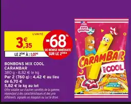 Intermarché CARAMBAR Bonbons Mix Cool offre