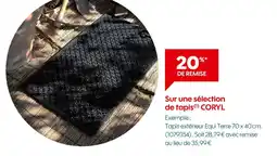 Truffaut CORYL -20% de remise sur une sélection de tapis CORYL offre