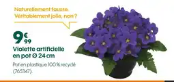Truffaut Violette artificielle en pot offre