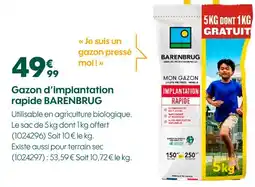 Truffaut BARENBRUG Gazon d'implantation rapide offre