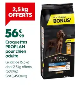 Truffaut PRO PLAN Croquettes pour chien adulte offre