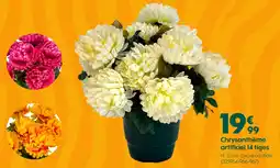 Truffaut Chrysanthème artificiel 14 tiges offre