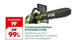 Truffaut RYOBI Tronçonneuse électrique RCS1935B2C offre