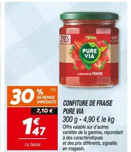 Netto PURE VIA Confiture de fraise offre