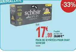 Botanic Schesir Pack de 12 pâtées pour chat offre