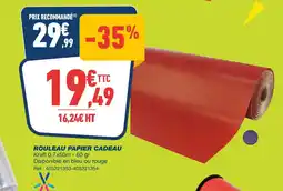 Bureau Vallée Rouleau Papier Cadeau offre