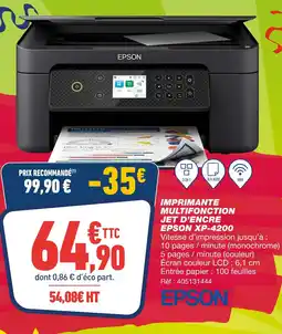 Bureau Vallée EPSON Imprimante multifonction jet d'encre XP-4200 offre
