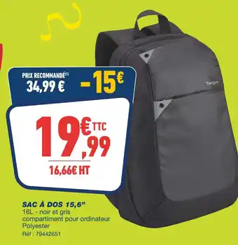 Targus Sac à dos 15,6”