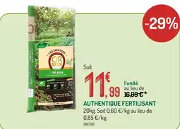 Botanic OR BRUN Authentique Fertilisant offre