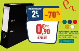 Bureau Vallée Classeur à levier offre