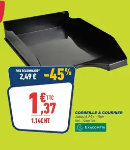 Bureau Vallée Corbeille à courrier offre
