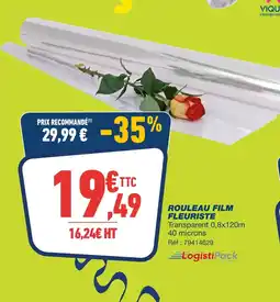 Bureau Vallée Rouleau Film Fleuriste offre