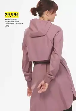 Decathlon Veste longue impermeable de romance offre