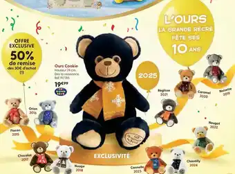 La Grande Récré Ours cookie hauteur 28 cm offre