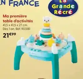 La Grande Récré Écoiffier - ma première table d'activités offre