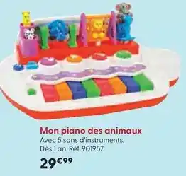 La Grande Récré T mimi - mon piano des animaux offre