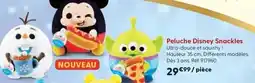 La Grande Récré Peluche disney snackles offre