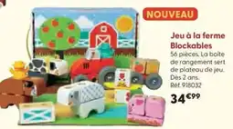 La Grande Récré Jeu à la ferme blockables offre