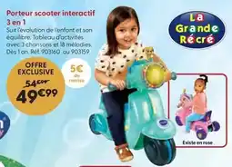 La Grande Récré Vtech baby - porteur scooter interactif 3 en 1 offre