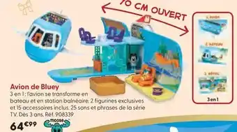 La Grande Récré Moose - avion de bluey offre